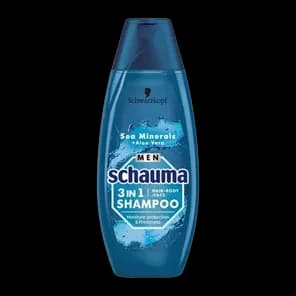 Šampon Za Kosu Schauma Men 3u1 Sea Minerals & Aloe Vera 400ml Henkel