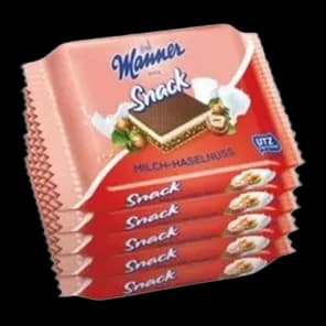 Napolitanke Mleko-lešnik 5x25g Mann