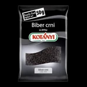 Začin Biber Crni U Zrnu Kesica 50gr Kotanyi