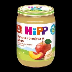 Kašica Breskva U Banani 125gr Hipp