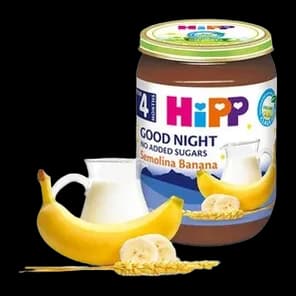 Kašica Mlečna Za Laku Noć Banana Griz I Jabuka 190gr. Hipp