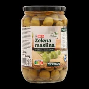 Masline zel./koscica rinfuz 1kg ocedjene