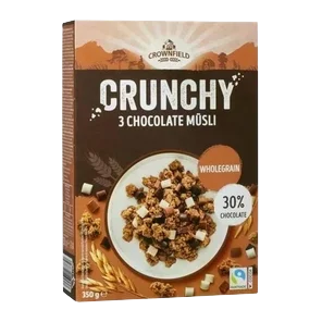 Hrskavi musli 3 vrste čok. 30% SK5 350g