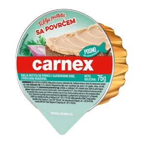 Pasteta riblja,povrce Carnex folija 75g