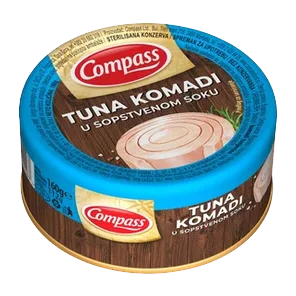 Compass TUNA KOMADI 160g Sopstv.sos