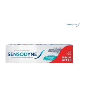 Pasta Extra Wh+Adv.Clean Sensodyne2x75ml