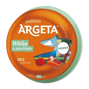 Pasteta riblja sa povrcem Argeta 80g