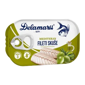 Skuša File Med Ulju 125g Delamaris