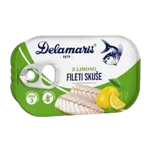 Fileti skuse sa limunom 125g Delamaris