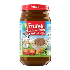 Kasica Povrce I Govedina I Riza Frutek 190g 8m+