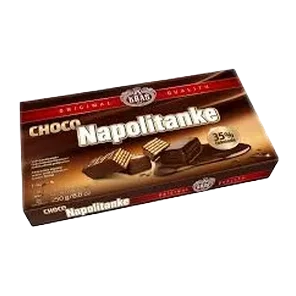 Napolitanke Čokoladirane 250g Kraš