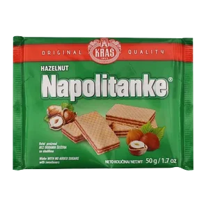 Napolitanke Hazelnut bez secera 50g