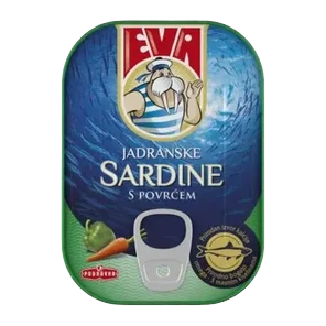 Sardina s povrcem Eva 100g