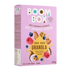 Boom Box Ovsena Granola Sumsko Voce Kokos Badem 300g
