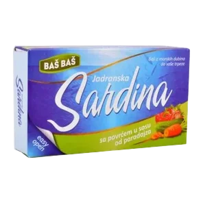 Sardina jadr.parad.sa povr.bez glut.100g