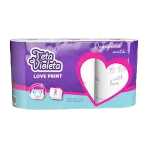 Ubrus Kuhinjski Love 3/1 3sl Teta Violeta