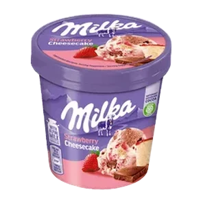 Sladoled Strawberry cheescake Milka425ml