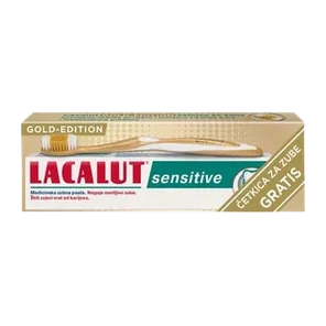 Pasta Lacalut sensitive75ml+gold cetkica