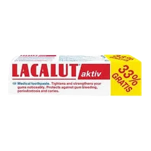 Pasta Lacalut Akt.White 75ml+33% gratis