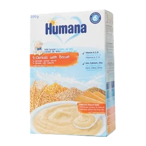 Humana ml.kasica/5 zitar./keks 200g +6m