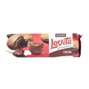 Keks Lovita Punjen Lešnik Kremom 127gr Rochen