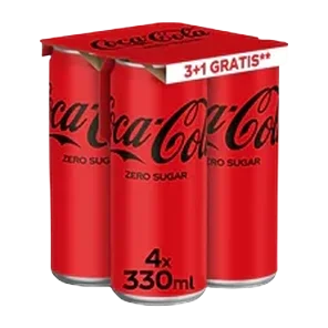 Coca Cola zero 330 ml 3+1 gratis
