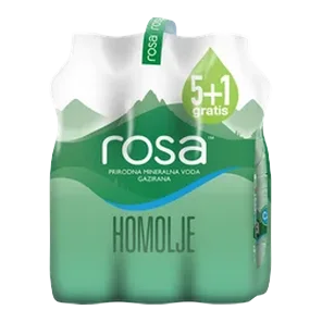 Rosa voda gazirana 1,5l 5+1 grati