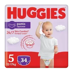 Pelene Huggies Pants Jumbo 34kom Vel 5 (12-17kg)