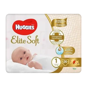 Pelene Huggies ESoft (1) Conv 26 kom.