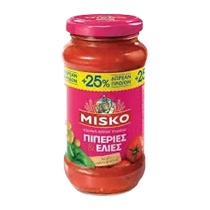 Paradajz Sos Sa Paprikom I Maslinama 500gr Misko