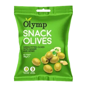 Masline Zelene Sa Đumbirom 70gr Olymp