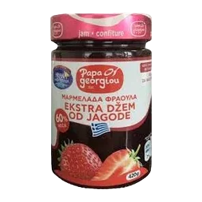 Ekstra Džem Od Jagode 420gr Papageorgiou