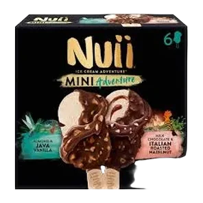 Sladoled Nuii lesnik&badem.vanila 252g