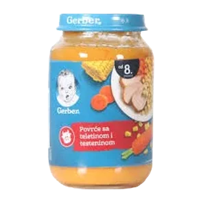Kasica povrce,telet.rezanci Gerber 190g