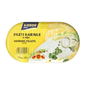 Haringa Fileti U Ulju 170g Losos