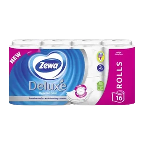 Zewa Deluxe Pure White T.papir 3sl. 4 Rolne