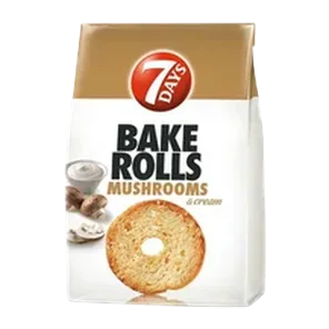 Dvopek Bake Rolls pecurke 7 days 80g