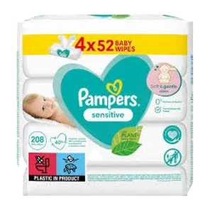 Vlazne maramice Sensitive 4x52 Pampers
