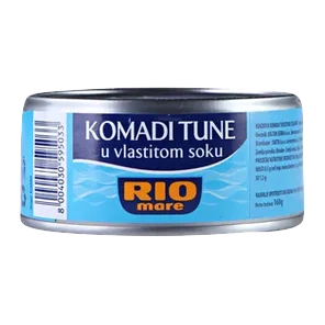 Tuna komadi/sopstveni sok Rio Mare 160g