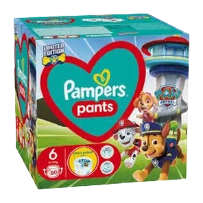 Pelene Pampers Pants Patrolne Šape Vel.6 (14-19kg) 60kom P&g