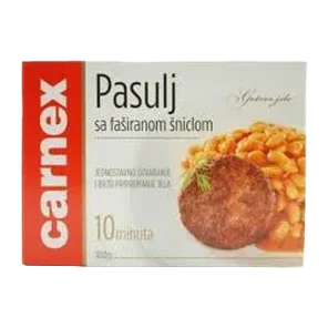 Pasulj Sa Fasiranom Sniclom 400gr Carnex