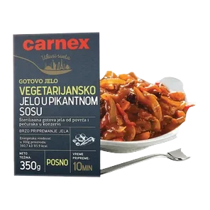 Vegetarijansko Jelo U Pikant Sosu 350g Carnex