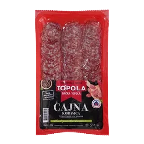 Kobasica Cajna Slajs 80g Topola