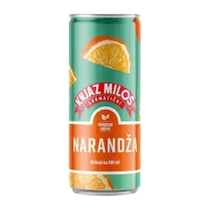 Voda Gazirana Narandza 0.33l Can Knjaz Milos