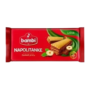 Bambi Napolitanke Mleko Lesnik 185g