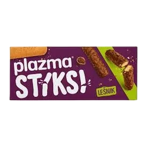 Keks Preliven Mlecnom Cokoladom Lesnik Plazma Stiksi 125g Bambi