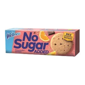 Keks Wellness No sugar pom./cokol.125g