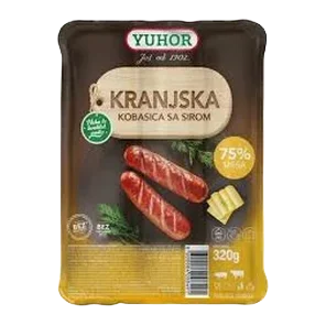 Kobasica Kranjska Sa Sirom 320g Yuhor