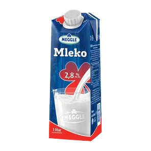 Mleko sterilizov.2.8%mm Meggle cep TP 1l
