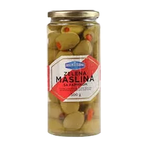 Zelena maslina/pap.Ukus Mediterana 500g